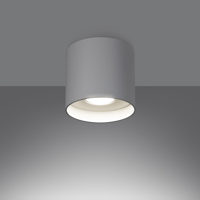 Plafonnier Cylindre Intemporel blanc