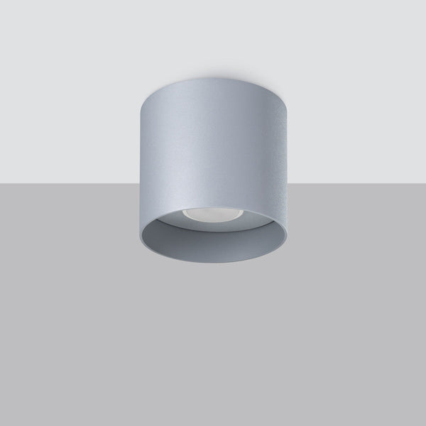Plafonnier Cylindre Intemporel gris