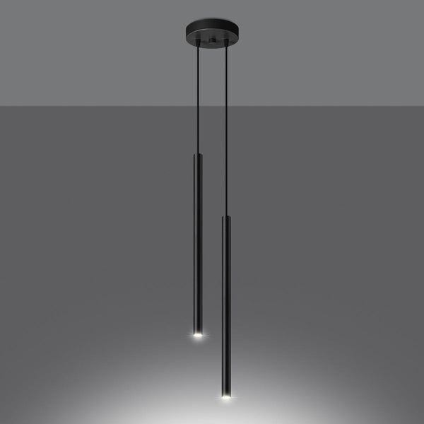 Lampe suspendue Halo 2 noir