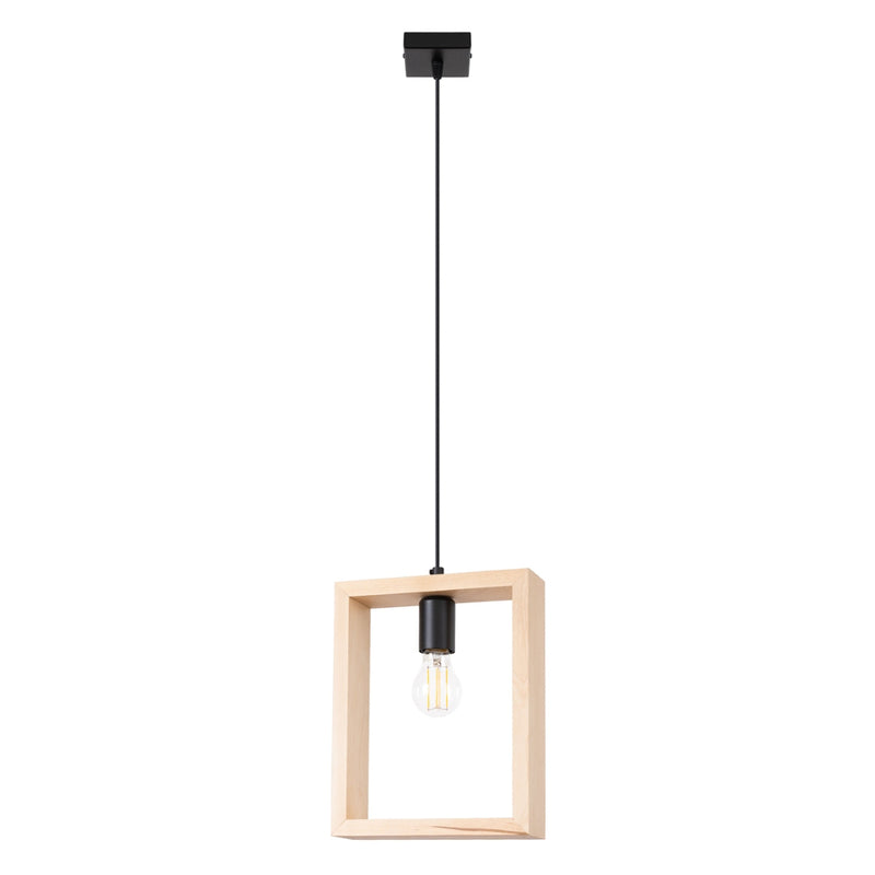 Lampe suspendue Cadre Pure bois naturel