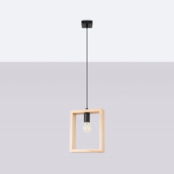 Lampe suspendue Cadre Pure bois naturel
