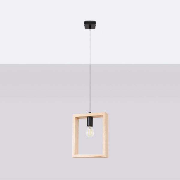 Lampe suspendue Cadre Pure bois naturel