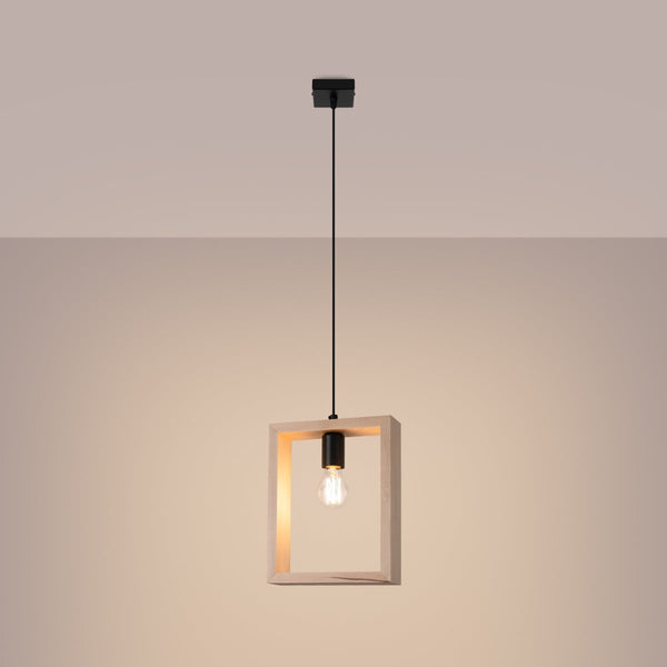 Lampe suspendue Cadre Pure bois naturel