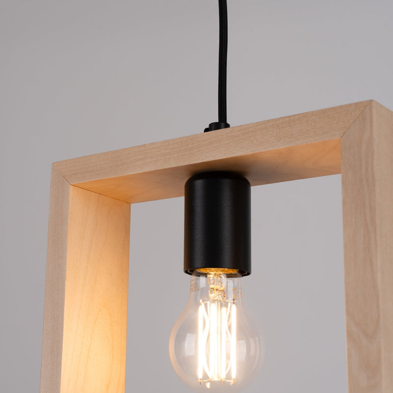 Lampe suspendue Cadre Pure bois naturel