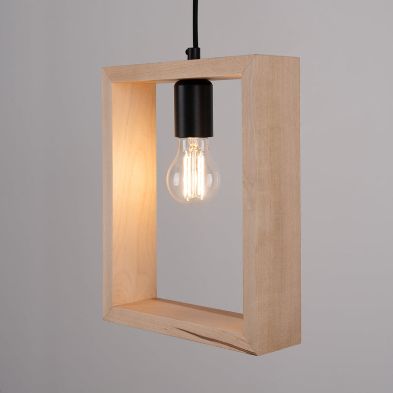 Lampe suspendue Cadre Pure bois naturel