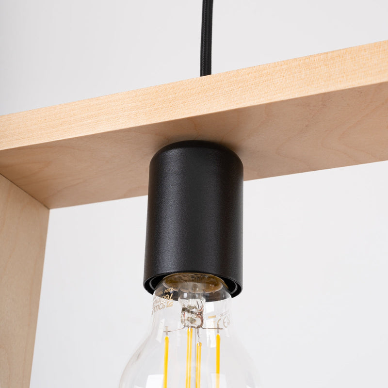 Lampe suspendue Cadre Pure bois naturel