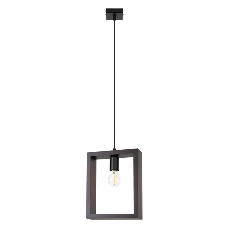 Lampe Suspendue Cadre Pure Wengé Noir
