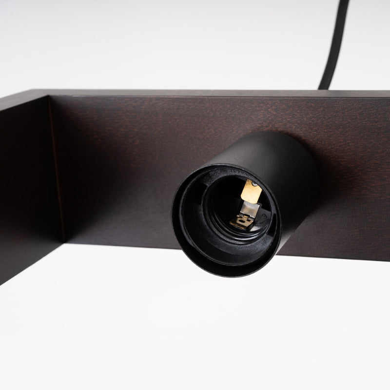 Lampe Suspendue Cadre Pure Wengé Noir