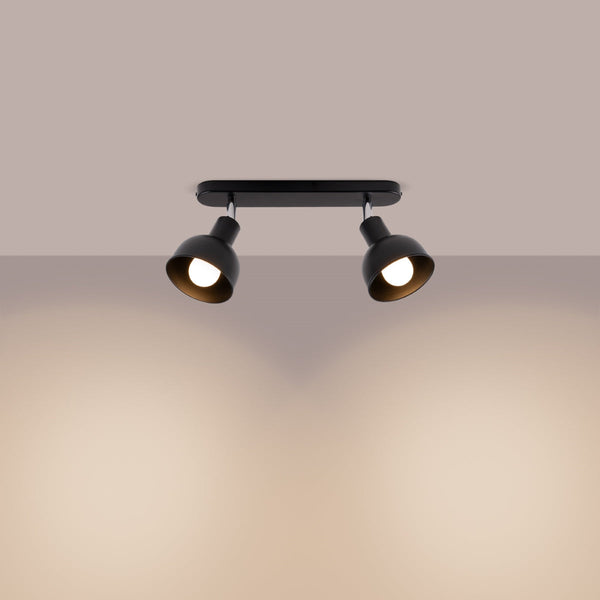 Plafonnier Cloche Réglable Elba 2 noir