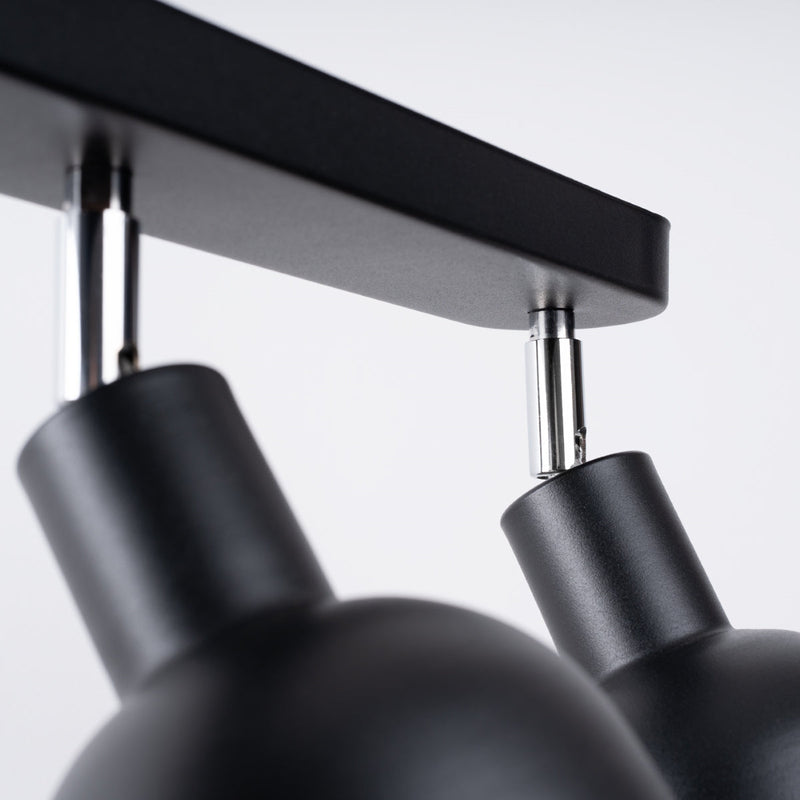 Plafonnier Cloche Réglable Elba 3 noir