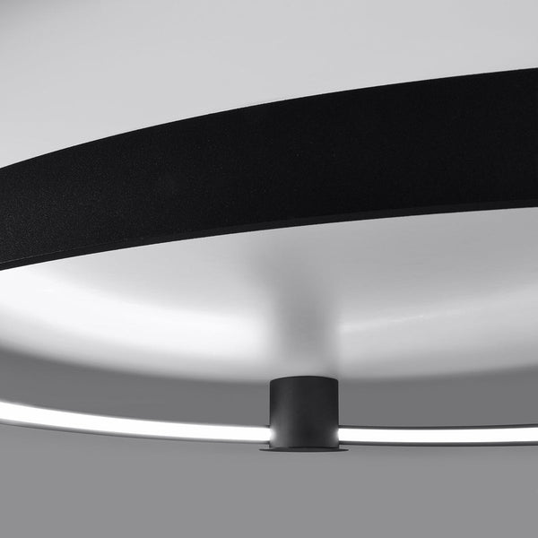 Plafonnier Anneau Solis 78 noir 4000K