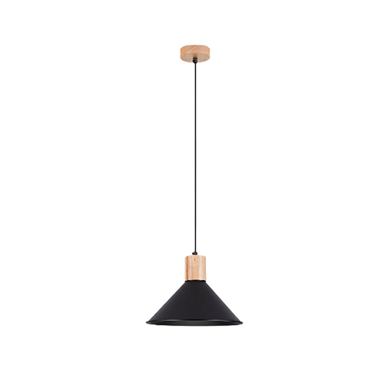 Lampe suspendue Cône Moderne noir