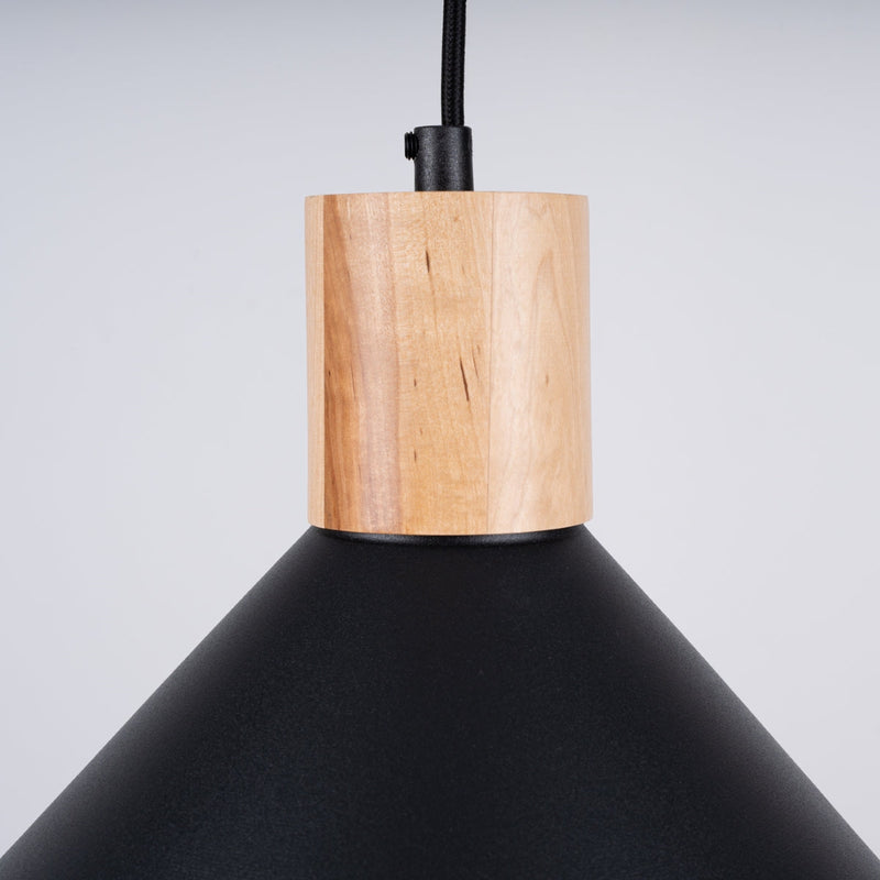 Lampe suspendue Cône Moderne noir