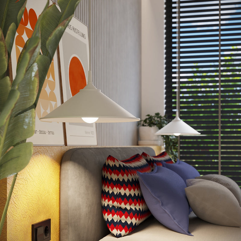 Lampe suspendue Pur Zuna blanc