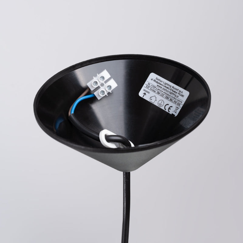 Lampe suspendue Pur Zuna noir
