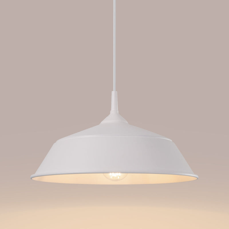 Lampe suspendue Pur Frika blanc