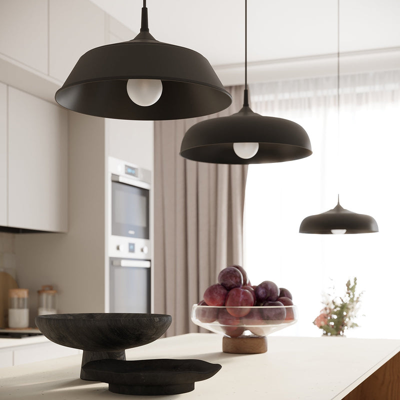 Lampe suspendue Pur Frika noir