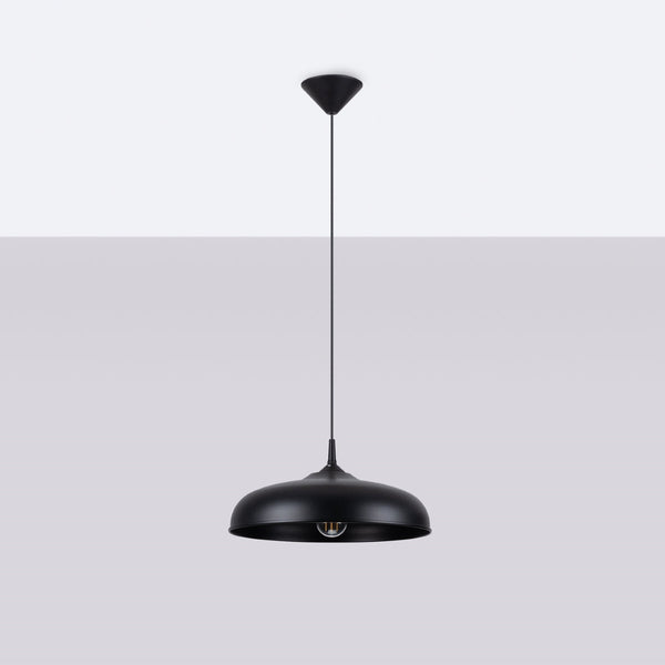 Lampe suspendue Pur Gina noir