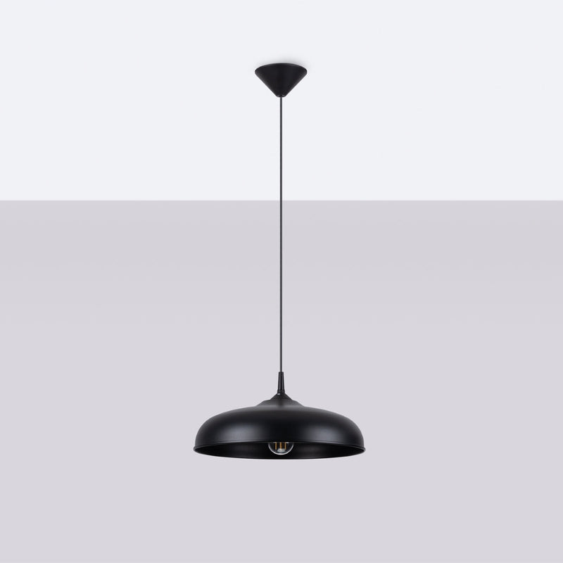 Lampe suspendue Pur Gina noir