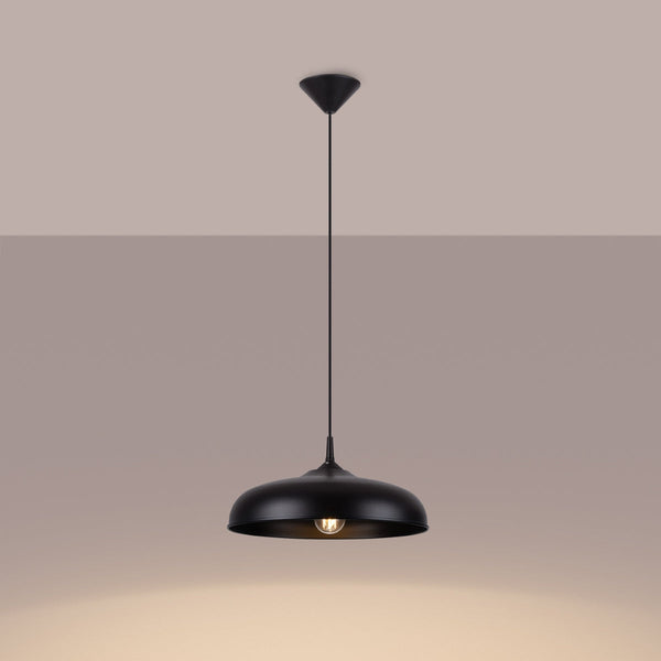 Lampe suspendue Pur Gina noir