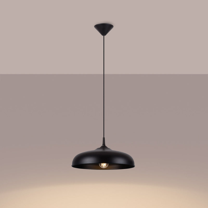 Lampe suspendue Pur Gina noir