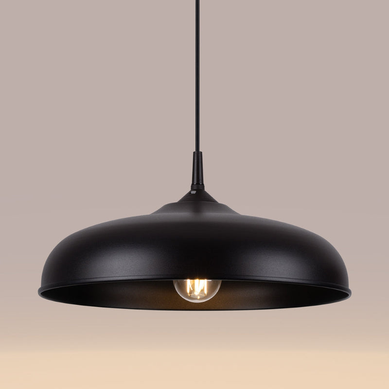 Lampe suspendue Pur Gina noir