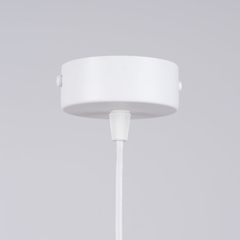 Lampe suspendue Sphère en Cage 1 blanc