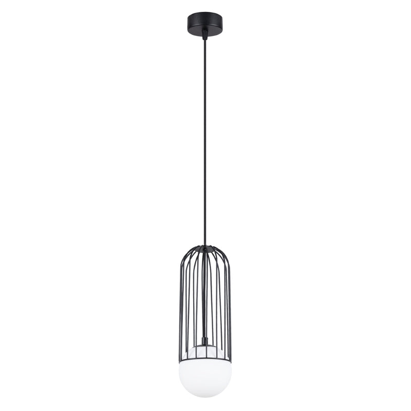 Lampe suspendue Sphère en Cage 1 noir