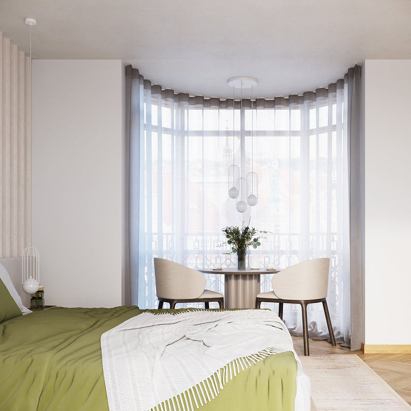 Lampe suspendue Sphère en Cage 3L blanc