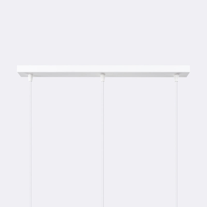 Lampe suspendue Sphère en Cage 3L blanc