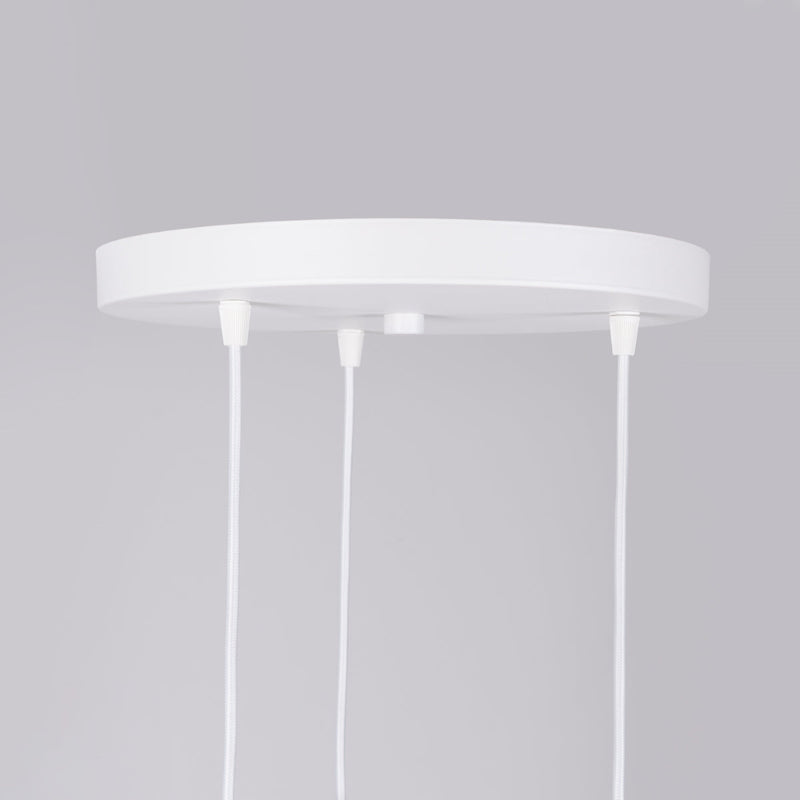 Lampe suspendue Sphère en Cage 3P blanc