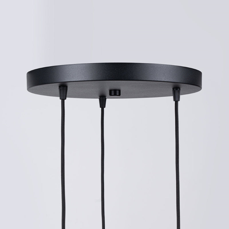 Lampe suspendue Sphère en Cage 3P noir