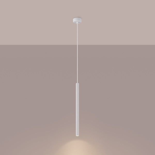 Suspension Design Cannelé 1 blanc
