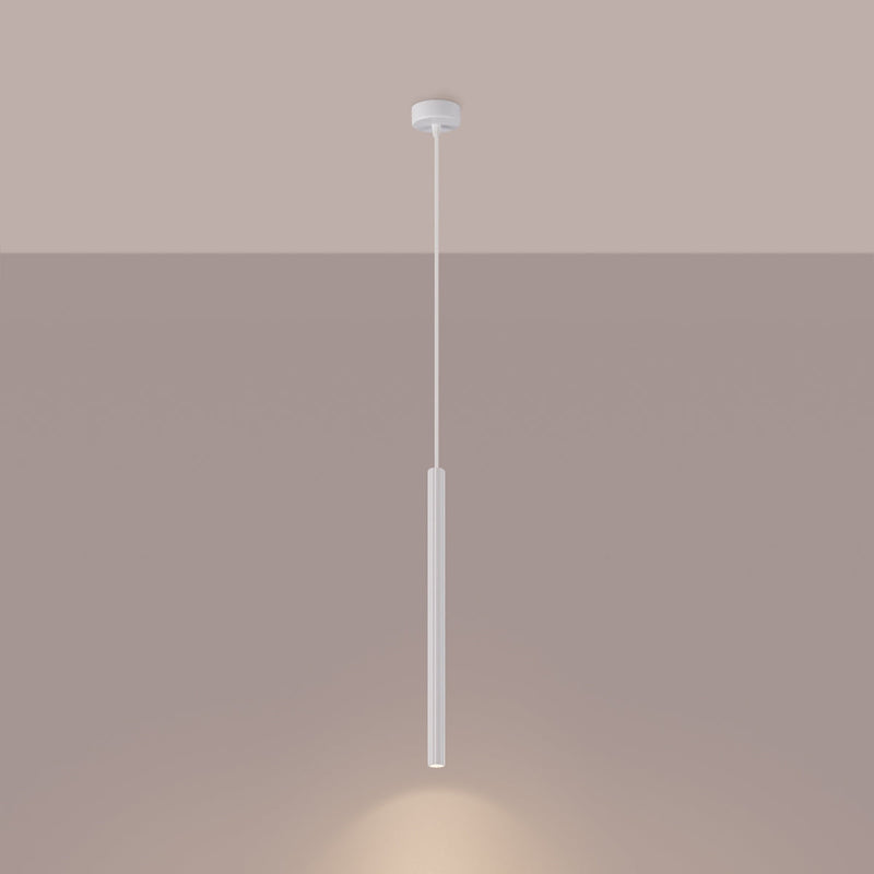 Suspension Design Cannelé 1 blanc