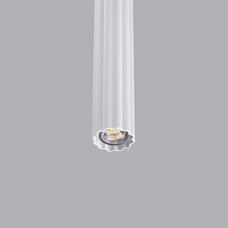 Suspension Design Cannelé 1 blanc