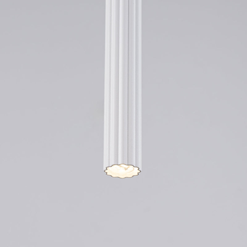 Suspension Design Cannelé 1 blanc