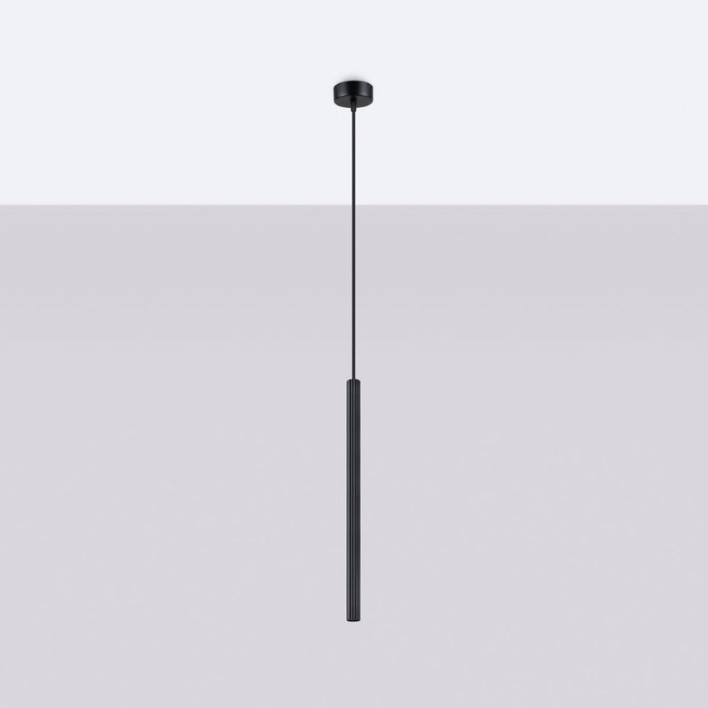Suspension Design Cannelé 1 noir