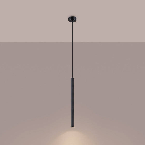 Suspension Design Cannelé 1 noir