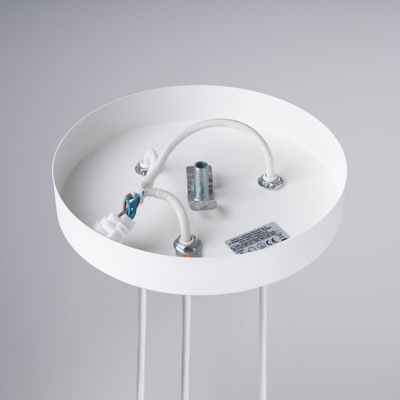 Suspension Design Cannelé 3P blanc