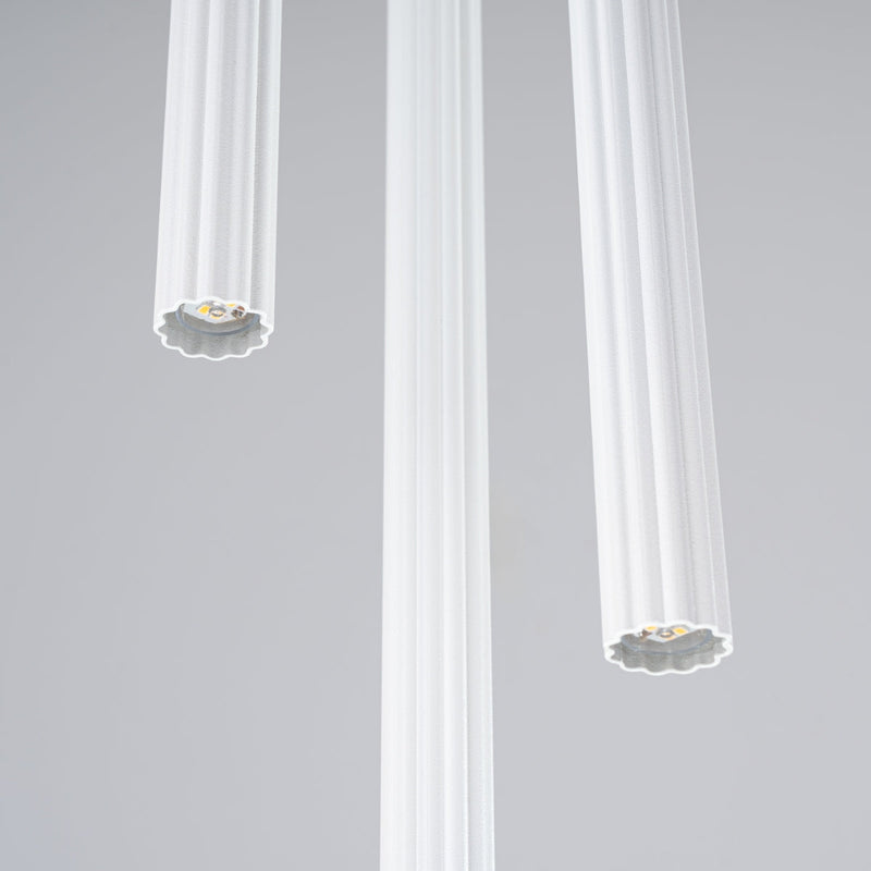 Suspension Design Cannelé 3P blanc