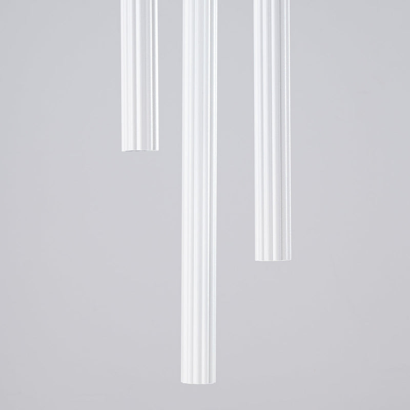 Suspension Design Cannelé 3P blanc