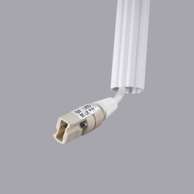 Suspension Design Cannelé 3P blanc