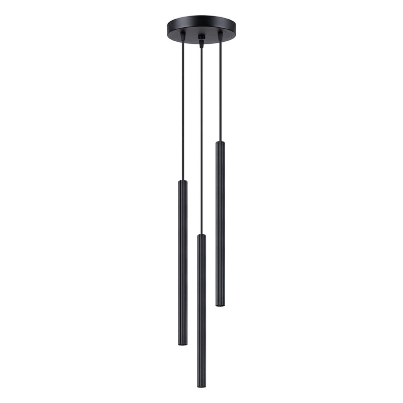 Suspension Design Cannelé 3P noir