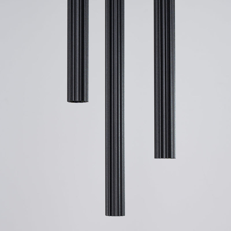 Suspension Design Cannelé 3P noir