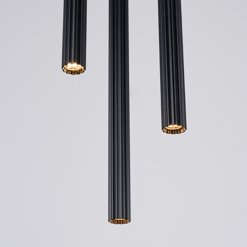 Suspension Design Cannelé 3P noir