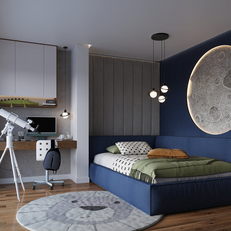Lampe suspendue Saturne 1 noir