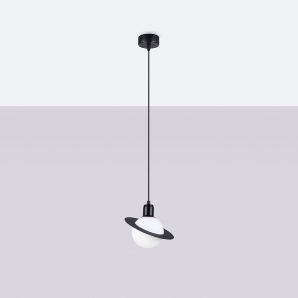 Lampe suspendue Saturne 1 noir