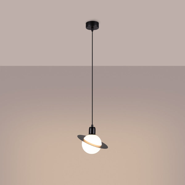 Lampe suspendue Saturne 1 noir