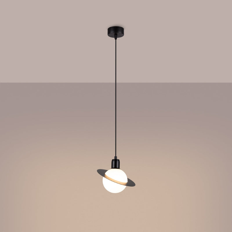 Lampe suspendue Saturne 1 noir