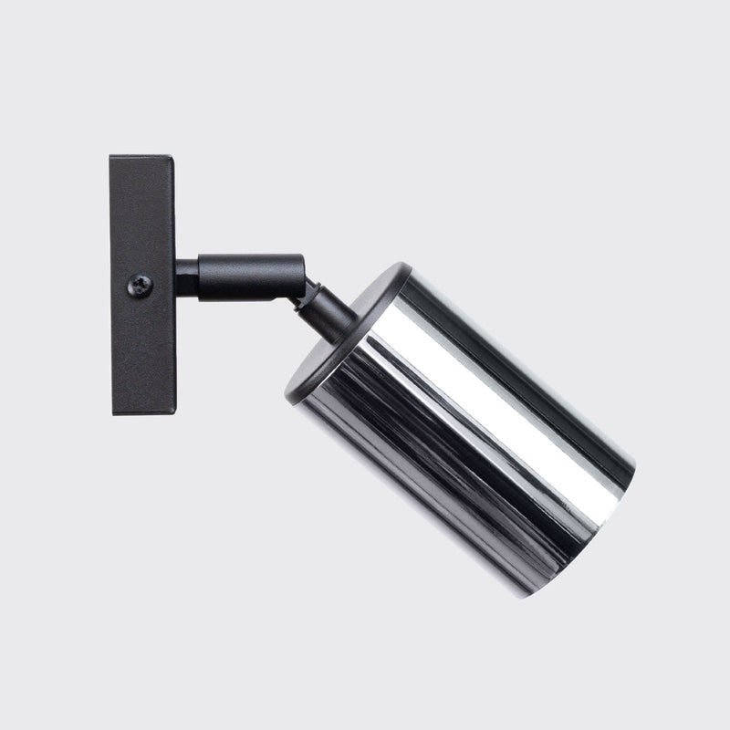 Applique Acier Luxe noir/chrome